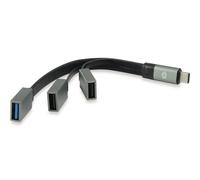 Conceptronic HUBBIES01G hub de interfaz USB 3.2 Gen 2 (3.1 Gen 2) Type-C 5000 Mbit/s Gris