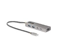 StarTech.com Hub USB-C de 3 Puertos - Red Ethernet de 2,5Gbps - PD 100W - USB 3.2 10Gbps - Ladrón 2x USB-A - 1x USB Tipo C