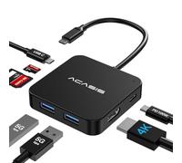 Hub USB C,7 en 1 Adaptador USB C a HDMI con 4K HDMI,PD 100W, 2 USB A 3.0 Puerto, SD/TF Card Reader, Compatible con MacBook Pro/Air, Laptop and USB C Devices USB C Dongle