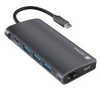 HUB USB-C 8 IN 1 NATEC FOWLER 2 3X USB 3.0 HUB HDMI 4K USB-C