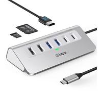 HUB USB C, 9-IN-1 Adaptador USB A HDMI 4K, PD 100W Carga, Type-C 3.0 5Gbps, 2 TypeA 3.0 5Gbps, 2 USB A 3.0, SD/TF, Hub USB 3.0 para MacBook Air/Pro iPad DELL/HP Portátil y Más Equipo Tipo C