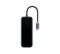 Hub USB-C Baseus 4 Puertos USB 3.0 OTG 500MB/s Negro Compacto Plug&Play