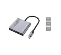 Hub USB-C Conceptronic DONN13G 2x HDMI 4K 1x USB-A 1x USB-C 100W Aluminio Gris