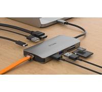 D-Link DUB-M810 base para portátil y replicador de puertos Alámbrico USB 3.2 Gen 1 (3.1 Gen 1) Type-C Aluminio