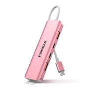 Hub USB C, divisor USB C de 10 Gbps para laptop, 2 puertos USB C 3.2 y 2 puertos USB A 3.2, carga de energía de 100 W, para MacBook Air/Pro, Surface Pro, XPS, PC, unidad flash, iPhone 15/15 Pro/15 Pro