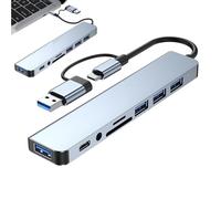 Hub USB C Dock - Construcción avanzada de puerto central, adaptador potente para portátil, accesorios de escritorio que ahorran espacio | Una estación de trabajo confiable mejora la productividad