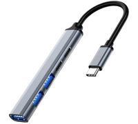 Hub USB-C Ewent EW1149 5-Port USB 3.2 Gen1 PD 100W Gris