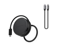 Hub USB-C Magnético OntheGo 7-en-1 con 100W PD, HDMI 4K/60Hz, Ethernet y Cable 25cm USB-C a USB-C USB4 100W, 40Gbps, 8K@60Hz