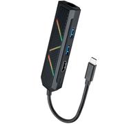 Hub nanocable 5 en 1 usb tipo c - usb - hdmi - rj45