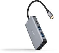 Hub USB-C Nanocable 3x USB-A + USB-C + USB-C PD (100W) 15 CM Aluminio