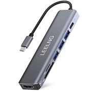 Hub USB C para MacBook,7 en 1 Adaptador Mac Adaptador USB C USB con HDTV,Lector de Tarjetas SD/TF,Docking Station USB C para Computadora/MacBook Pro Air/iPad/Surface/Samsung/Steam Deck/RogAlly/Type C