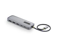 StarTech Adaptador Multipuertos USB-C a DP de Dos Pantallas - PD de Carga de 100W - 2X 4K60 - Hub Ladrón de 5Gbps de 5 Puertos - GbE