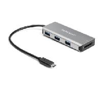 StarTech Hub USB-C 3 USB-A Lector SD