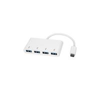 Hub USB-C Startech - 4 puertos USB 3.0 - USB-C a 4x USB-A - Alimentado por bus - Blanco