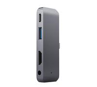 Hub USB C tipo C, adaptador multipuerto 4/5 en 1, estación de acoplamiento USB C con puerto USB C de 3,5 mm, divisor USB para laptop