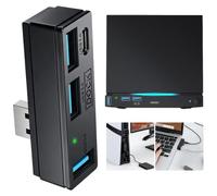 Hub USB con 3 puertos USB 3.0 y 1 puerto tipo C, adaptador de 5 Gbps