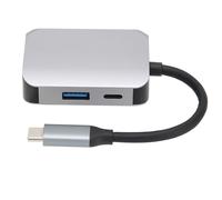 Hub USB con carcasa de aluminio, transferencia de datos de alta velocidad para resultados instantáneos, estación de acoplamiento para una gestión
