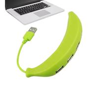Hub USB con forma de plátano - Adaptador multipuerto USB Divisor de concentrador de 4 puertos, PC portátil tipo C a concentrador USB | Divisor USB con diseño de plátano de transferencia rápida de dato