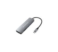 Hub USB - Conceptronic - DONN11G - Ultra HD 4K - 6 Puertos - Plug and Play - Gris