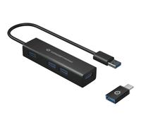 Hub USB - CONCEPTRONIC - HUBBIES06B - 4 Puertos - USB 3.2 Gen 1 - Plug and Play