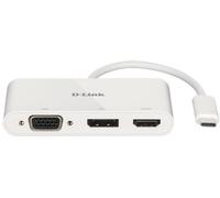 D-Link DUB-V310 base para portátil y replicador de puertos Alámbrico USB 3.2 Gen 1 (3.1 Gen 1) Type-C Blanco