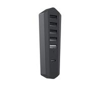 Hub USB de 6 Puertos para PS5 Slim Optical y Digital Host, HUB USB 2.0 Divisor de expansión de Transferencia de Datos de Alta Velocidad Adaptador de expansión de Datos para PS5 Slim