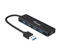 HUB USB EQUIP LIFE A 4 PUERTOS USB 3.2 INCLUYE ADAPTADOR USB-C 128959