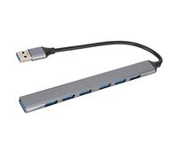 Hub USB, Estación de Acoplamiento USB Transferencia de Alta Velocidad 7 en 1 Plug and Play Disipación de Calor Rápida para PC para Unidad Flash USB