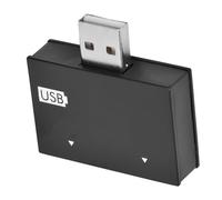 Hub USB, Extensor de Puerto USB Adaptador Multiport USB con Material ABS de Aluminio Hub USB 2.0 Macho a 2 Puertos USB T Kit de Adaptador de Divisor de Cargador para la