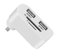 Hub USB Giratorio, concentrador USB de 4 Puertos, concentrador Extensor