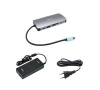 I-tec usb-c metal nano dock hdmi/vga with lan + charger 112w
