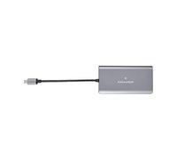 Hub USB Kramer Electronics KDock-3 Plateado Gris