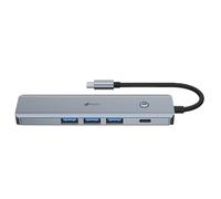 Docking usb tipo-c leotec leds05/ 3xusb/ 1xusb tipo-c pd/ 1xhdmi/ gris