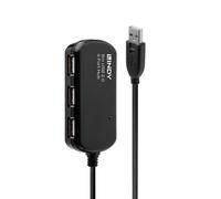 Hub USB LINDY 42781 Negro