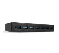 Hub USB LINDY 43228 Negro