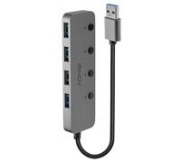 LINDY Hub USB Negro Gris (1 Unidad)