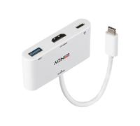 Lindy 43340 Adaptador gráfico USB 3840 x 2160 Pixeles Blanco