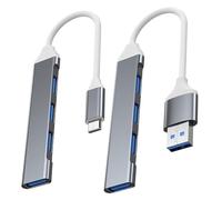 Hub USB Multifuncional Portátil Compacto Alimentado por Bus Sin Drivers