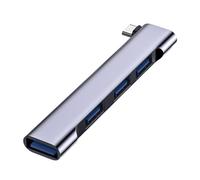 Hub USB, multipuerto USB 3.0, expansor de puerto de transferencia rápida de datos, conector USB 3.0 multipuerto, concentrador USB de 4 puertos para computadoras, puertos USB, divisor de concentrador