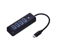 ORICO Hub USB ultrafino de 4 puertos tipo C a USB-A 3.0 negro