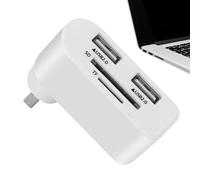 Hub USB para computadora portátil, Hub Extensor USB,Divisor de Puerto USB con 4 Puertos USB | Hub Extensor USB Multifuncional Giratorio de 480Mbps para Ordenador portátil, Coche, Ordenador portátil y