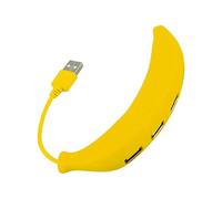 Hub USB para Computadora Portátil: Puerto USB para Computadora Portátil Múltiple, Adaptador Multipuerto USB | Divisor De Concentrador Multipuerto USB con Forma De Plátano De 4 Puertos, Adaptador Tipo