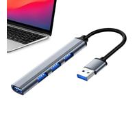 Hub USB para ordenador portátil, adaptador multipuerto USB, transferencia rápida de datos, concentrador USB de 4 puertos, concentrador USB 3.0 múltiple, extensor USB para laptop, teclado,