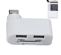Hub USB para PC | Divisor de Puertos USB con 4 Puertos USB - 480 Mbps Giratorio Multifuncional USB Extensor Hub para portátil, Coche, portátil, tabletas