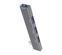 Hub USB Pc - Divisor USB de 4 puertos, transferencia rápida de datos, puertos USB 3.0 Muultiple USB 3.0 Hub USB Extender Splitter Compatibility for Laptop, Keyboard Moouse Maacbook Mobile HDD U Disk