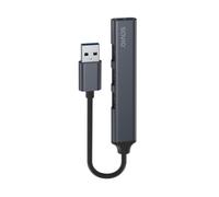 Hub USB Savio AK-70 3 puertos USB 2.0, 1 puerto USB 3.1 Gen 1, aluminio, 18cm