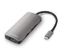HUB USB SHARKOON 3X3.0 TYPE C + HDMI ALUMINIO GRIS OSCURO