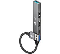 Hub USB Slim de 4 puertos, USB-A a USB-C/USB-A, 5 Gbps 74458