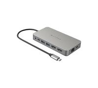 Hub USB tipo C 10 en 1 a 4K HDMI HyperDrive gris para MacBook Air Pro y PC