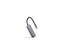 Hub USB Tipo-C 3.1 Nanocable 10.16.4603- 1xUSB Tipo-C PD- 1xRJ45- Gris